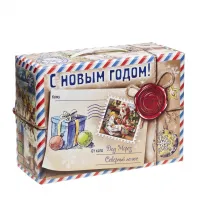 Сладкий новогодний подарок Посылка 1500 грамм премиум